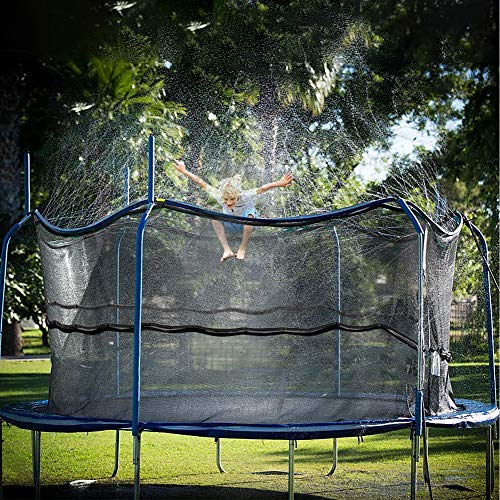 Jasonwell Trampoline Sprinkler for Kids Outdoor Trampoline Sprinkler Waterpark Fun Summer Outdoor Water