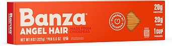 BANZA Pasta Angel Hair Chickpea, 8 OZ