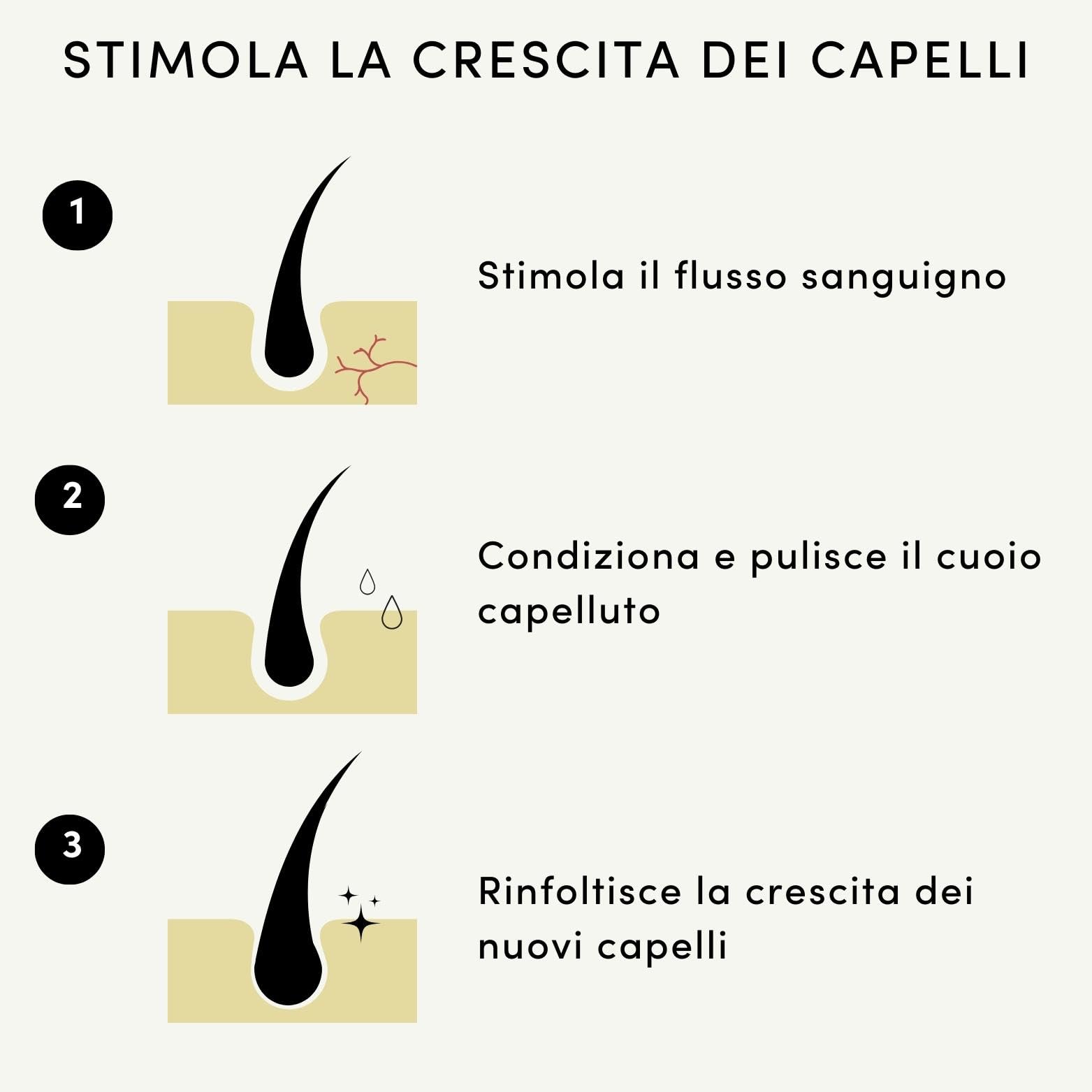 Olio per capelli: trattamento idratante e stimola la crescita dei capelli con olio di ricino, olio di argan e olio di rosmarino (100 ml, olio per la crescita dei capelli)