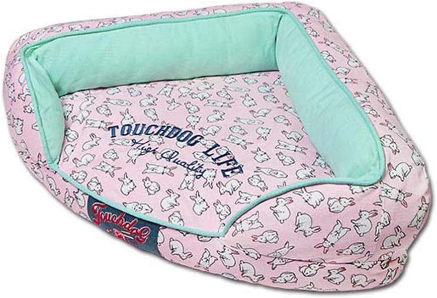 Cat Kennels Rabbit Print Canvas Cat Window Perches Triangle Cave Type Cat Caves Houses (Color :)