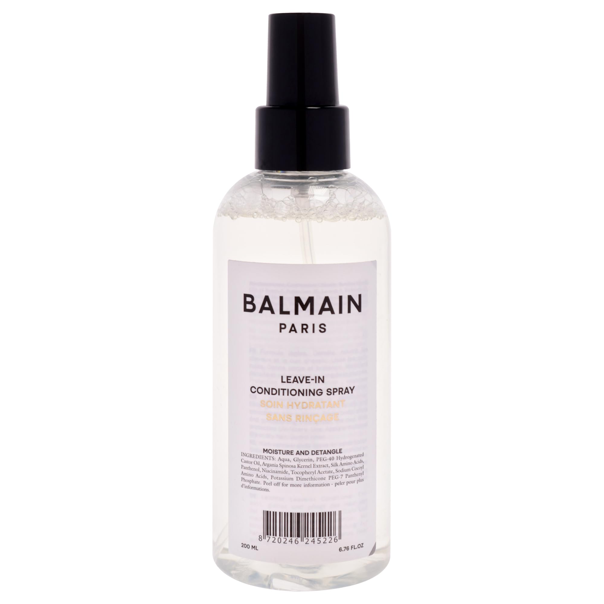 Balmain Leave-In Conditioning Spray 200, trattamento adatto a un impiego regolare, pensato per un utilizzo ripetuto nel tempo, flacone da 200 ml perfetto per chi desidera una routine di cura semplice