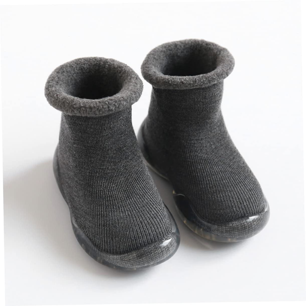 ABOOFAN 3stücke Babysocken Mit Antirutsch-Sohle Warmhaltende Lauflernsocken Für Kleinkinder rutschfeste Atmungsaktive Socken Für Winter Innensohlenlänge