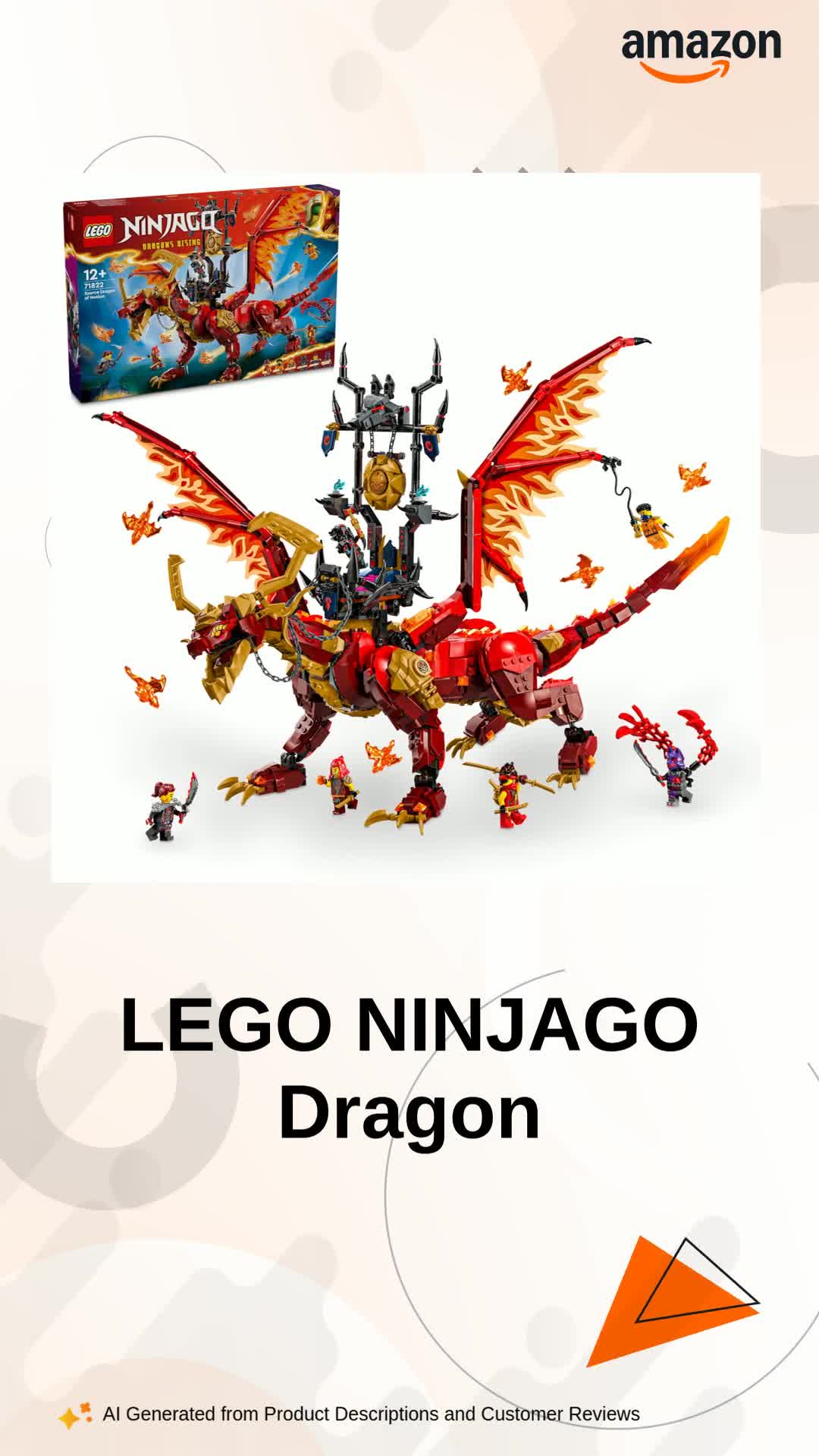 Lego Kid NINJAGO Source Dragon of Motion Adventure Toy 71822