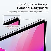 Vista 6 de EooCoo Funda rígida compatible con MacBook Air de 13.3 pulgadas M1 Chip 2021-2018 con pantalla Retina, funda protectora de plástico Air de 13.3