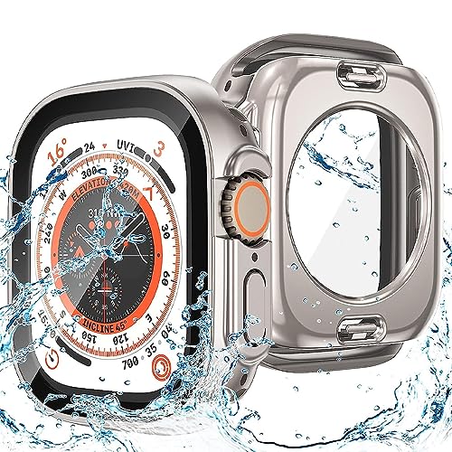 Boîtier Apple Watch 45mm protection PC rigide or rose pour iWatch 8 7 SE - 2