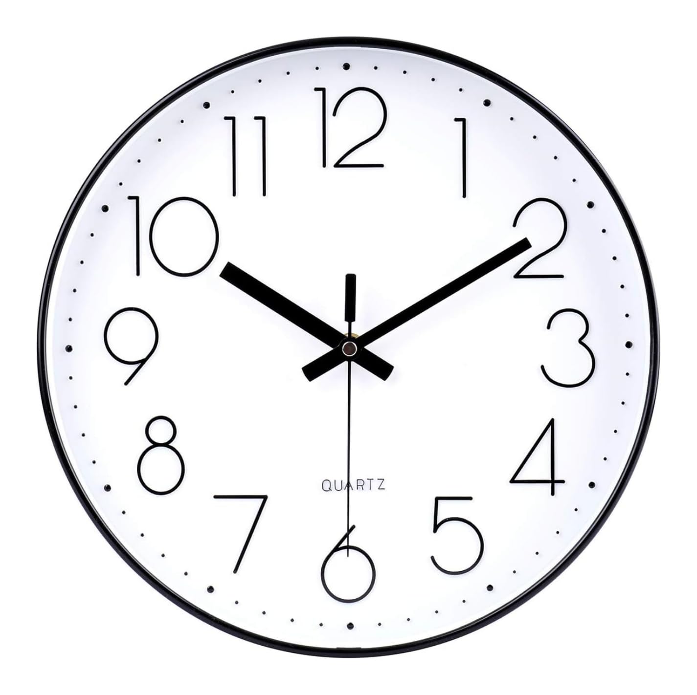 HOUSLET Digital Wall Clock Large Display, 16.2” LED Digital Clock with Temperature and Auto Dimming, Easy Track The Time, Date and Day of Week, with Remote Control (White (12 inch))