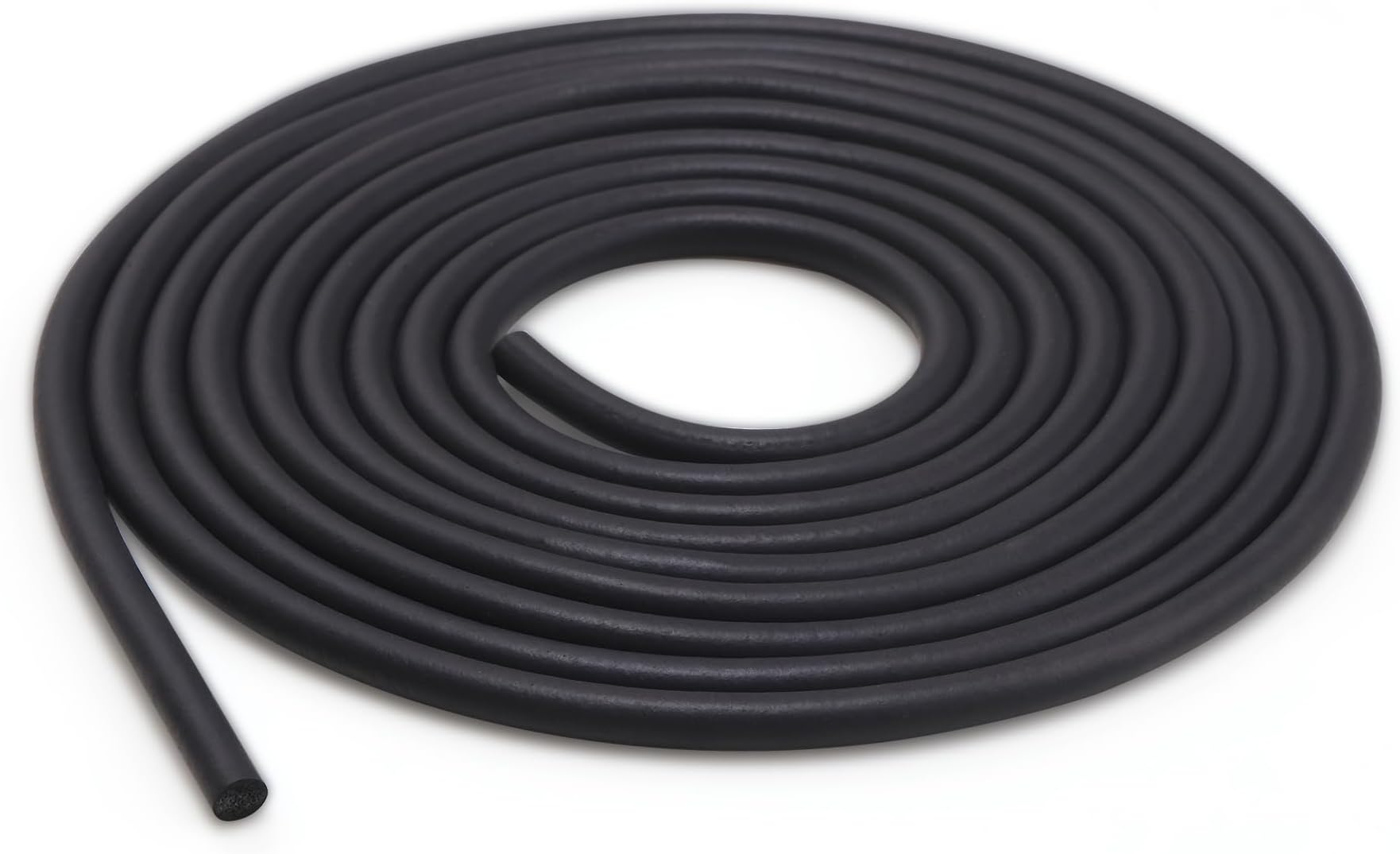 Trimold Backer Rod for Gaps and Joints, Black Rubber Caulk Saver Weather Stripping Concrete Filler Rope (1/4in Diameter x 9.8ft Length)