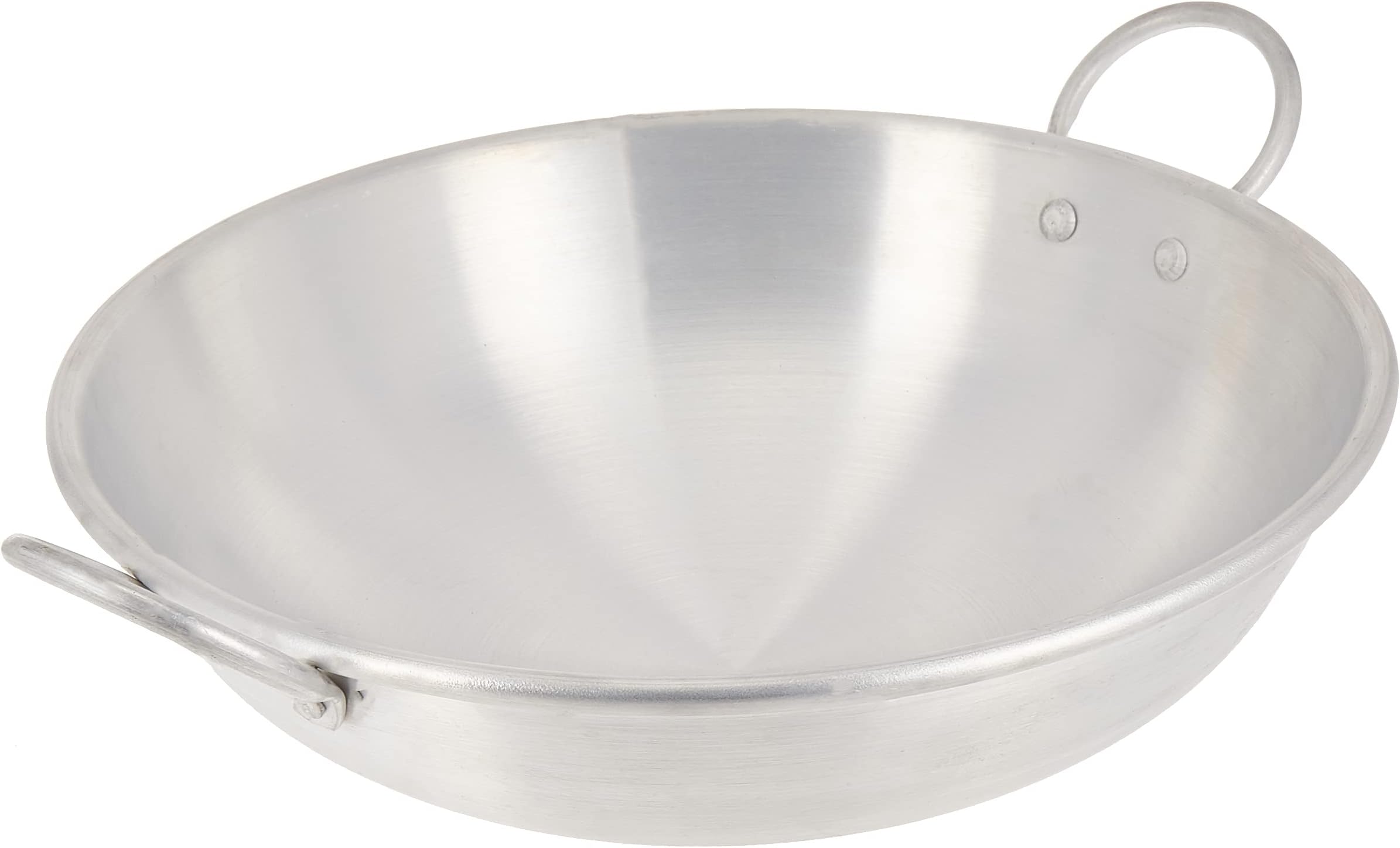 Raj Aluminium Kadai Cooking Pot, 38 Cm, RKWK14, Indian Kadai , Stir Fry Pan , Deep Cooking Pot , Wok