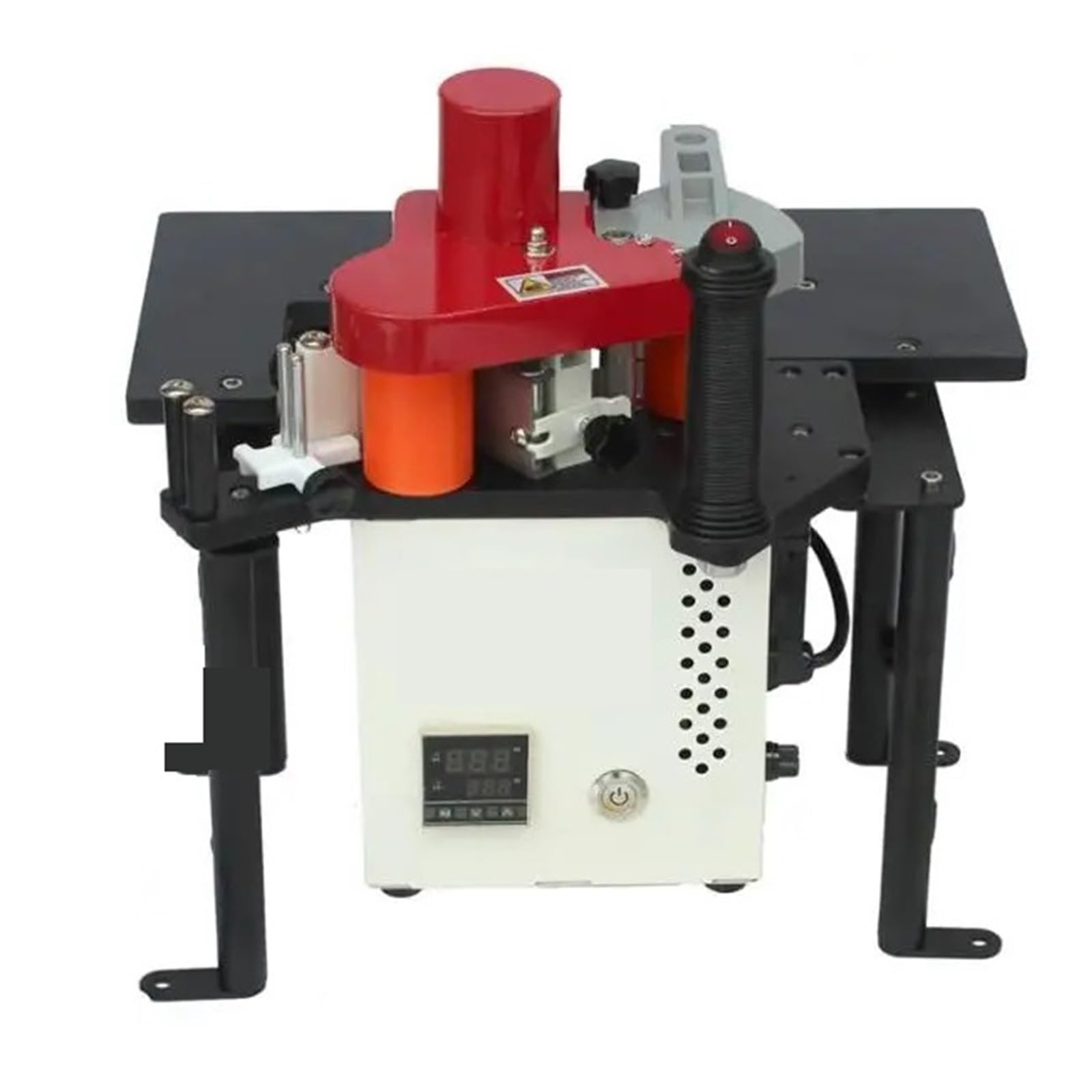 JBD80 Hand Held PVC Portable Edge Bander Banding Machine Mini Compact Edgebander Operates Smoothly Performs Well(with Trimmer)