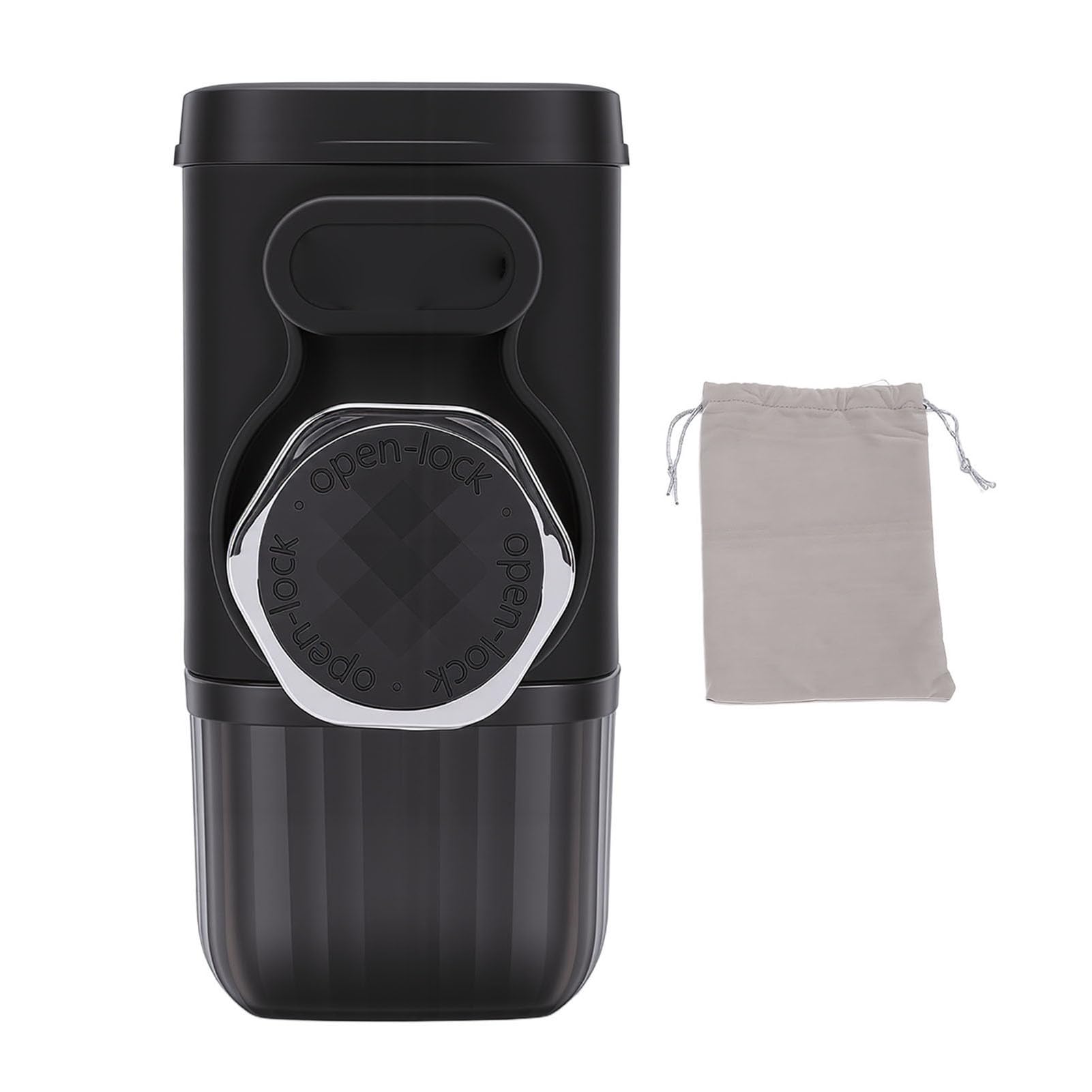 Emoshayoga Cafetera Portátil Máquina de café Manual de Alta Eficiencia para Viajes Al Aire Hogar Acero Inoxidable 304 1 Unidad