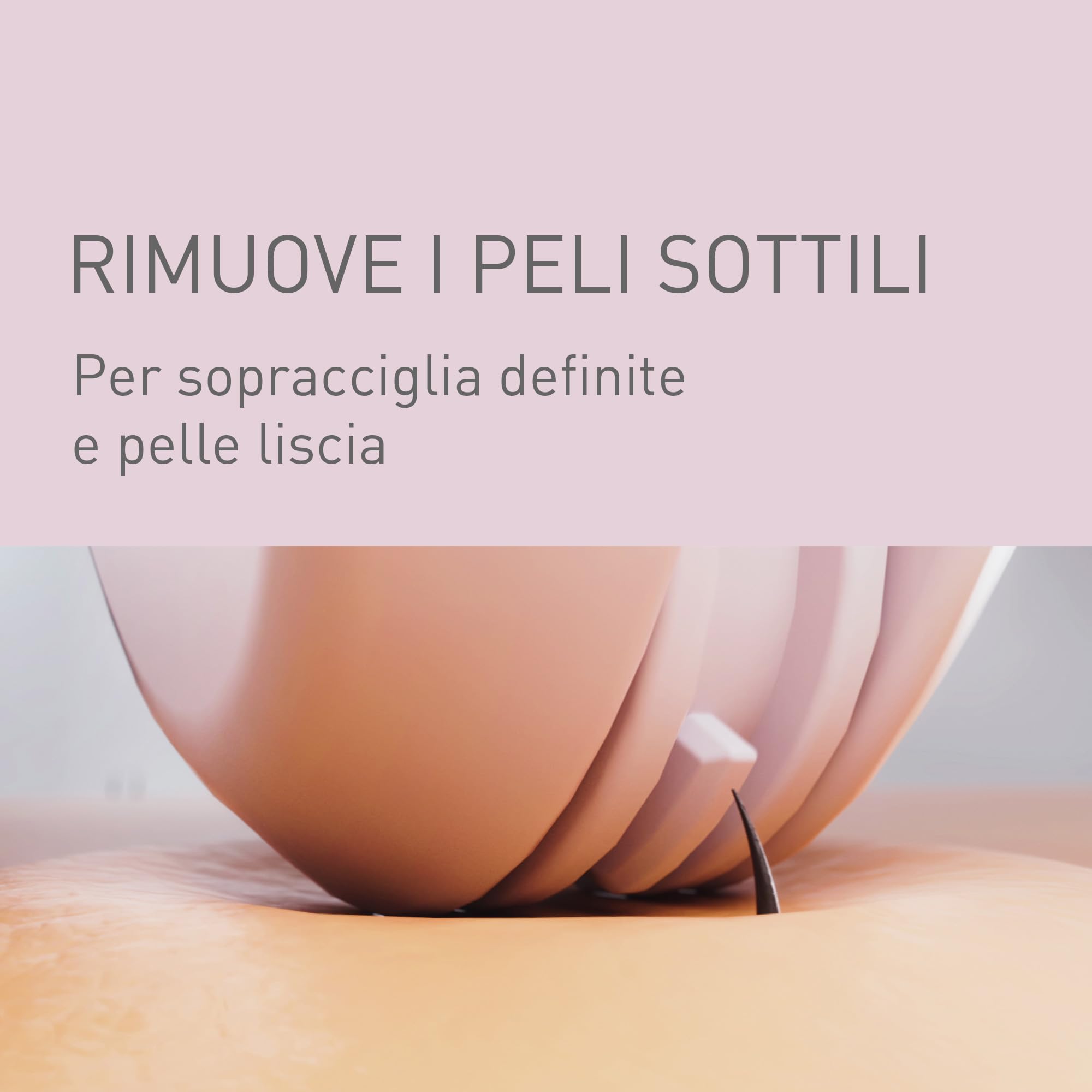 Panasonic ES-EF10-V503 Epilatore per Sopracciglia e Peli del Viso da Donna, Modellatore per Sopracciglia, Luce LED, Design Compatto a Penna, Funzionamento a Batteria AA, Viola Chiaro