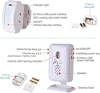 Vista 6 de Versión Mejorada de Alarma de Sensor de Cama y Prevención de Caídas para Ancianos/Demencia y Más, Buscapersonas de Cuidador con Alerta de Sensor