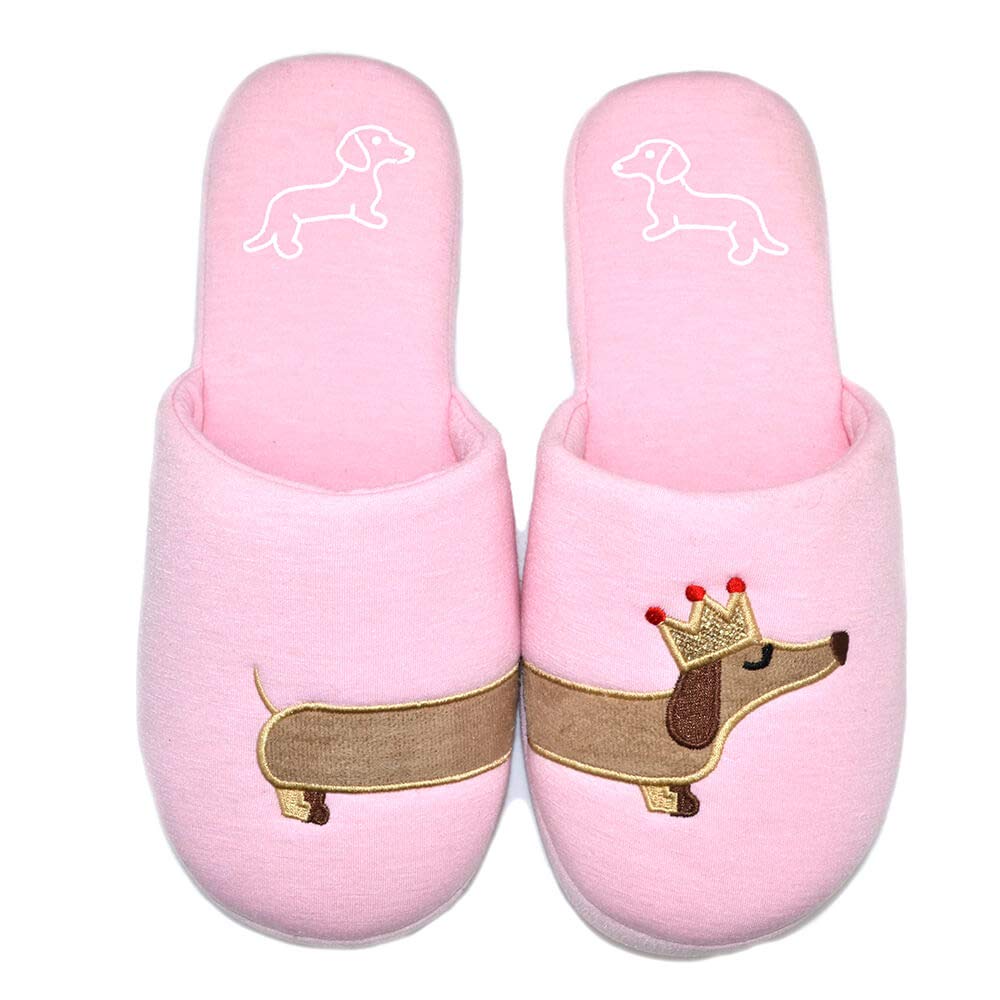 MillffyWomen Dachshund Dog Slippers hot Critter Cotton AnimalIndoor Comfy Bedroom Slipper Unicorn Slippers