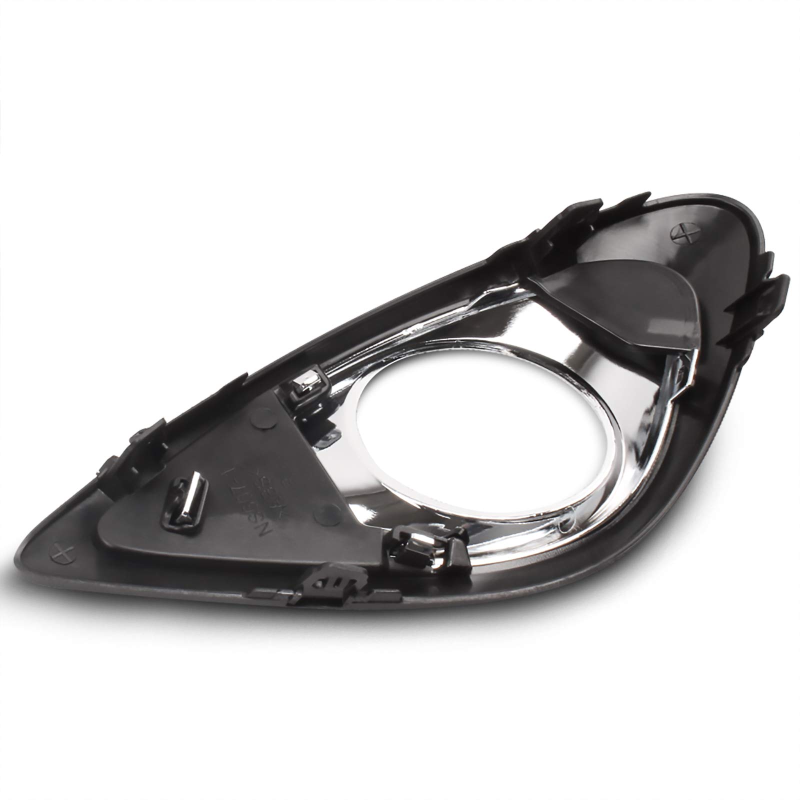 Bumper Fog Light Assembly Set For Nissan Micra 2014-2018 – Yellow Halogen, Black Housing, 1-Year Warranty
