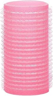 Set Hair Rollers 6pcs Hair Rollers Professional Sticky Hairdresser for DIY Salon Tools Multiple Sizes for Large Curling Irons Colors Automatic Squeezing (Pink,5.5*6cm)