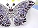 Alilang Empress Monarch Winged Butterfly Crystal Rhinestone Brooch Pin