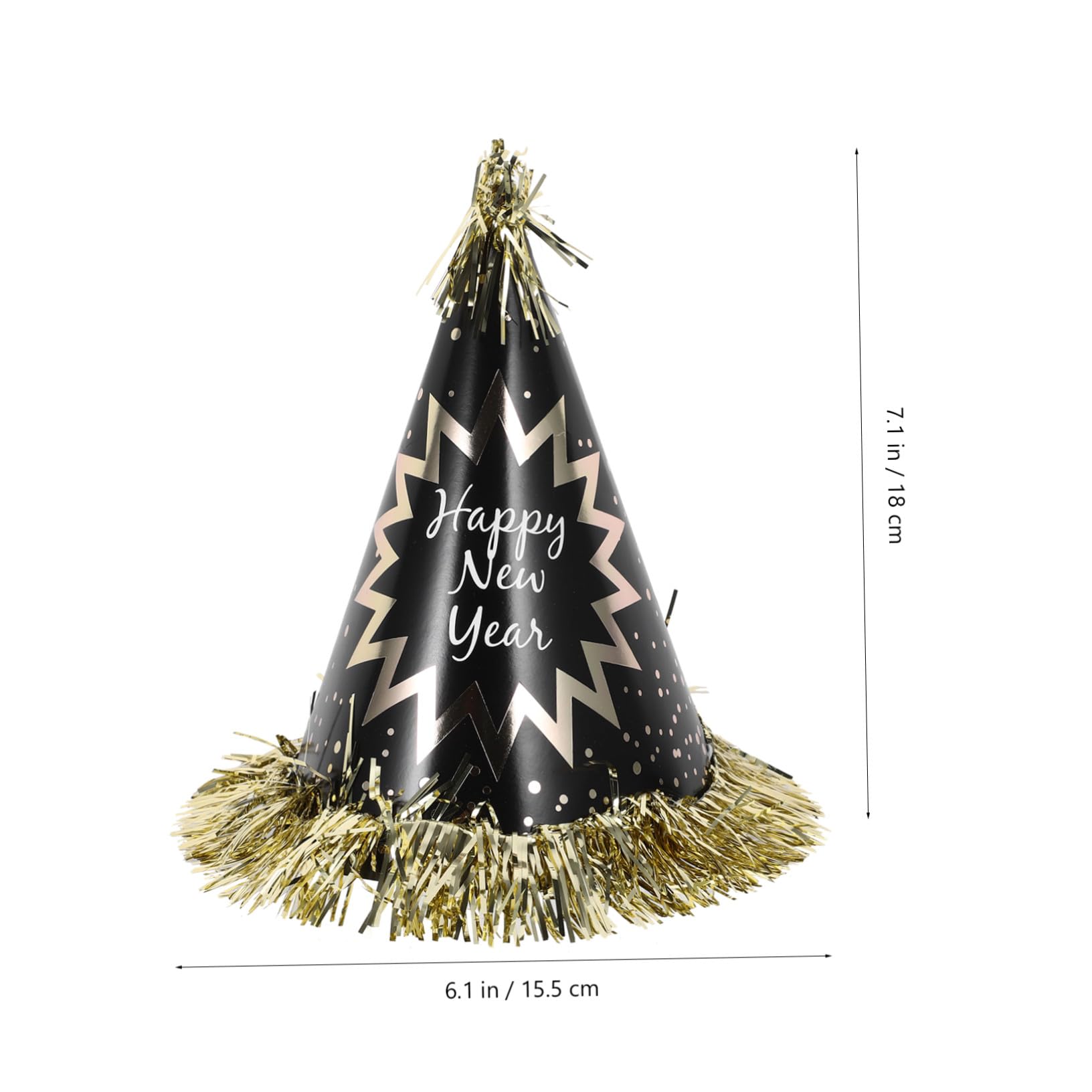 Decorazioni Capodanno con Cappelli e Oro Collane Perline Cerchietti e Rumoreggiatori Kit Completo per Feste