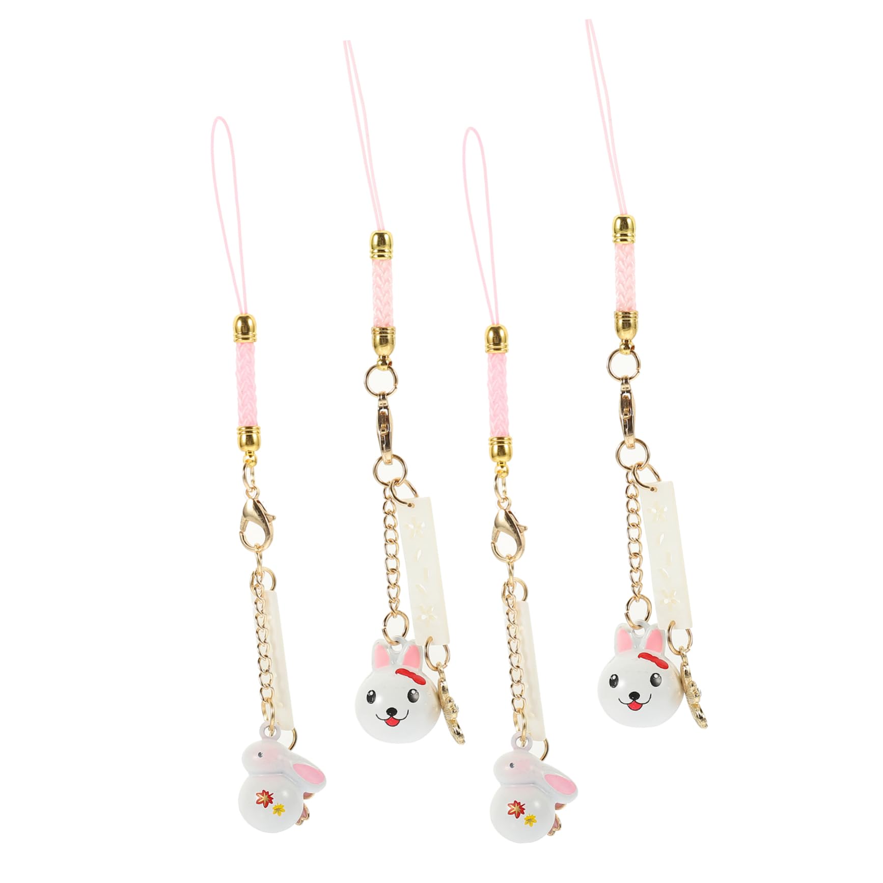 Gadpiparty 20pièces Pendentif Lapin avec Cloche Et Décoration De Lanière pour Téléphone Accessoire Kawaii pour Et Clé