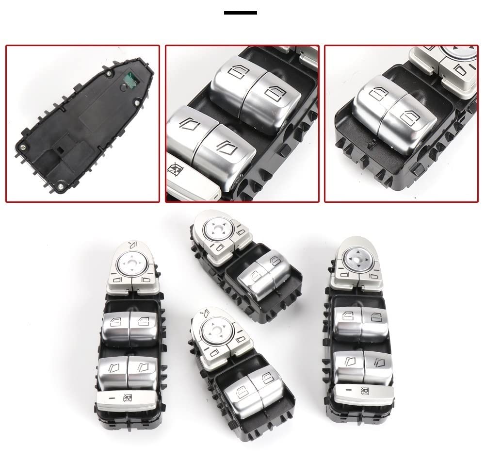 Elevador de interruptor de coche Para Mercedes para Benz W447 W448 para Vito para Viano V260 Interruptor de ventana eléctrica puerta delantera automóvil para interruptor control principal(Model C)