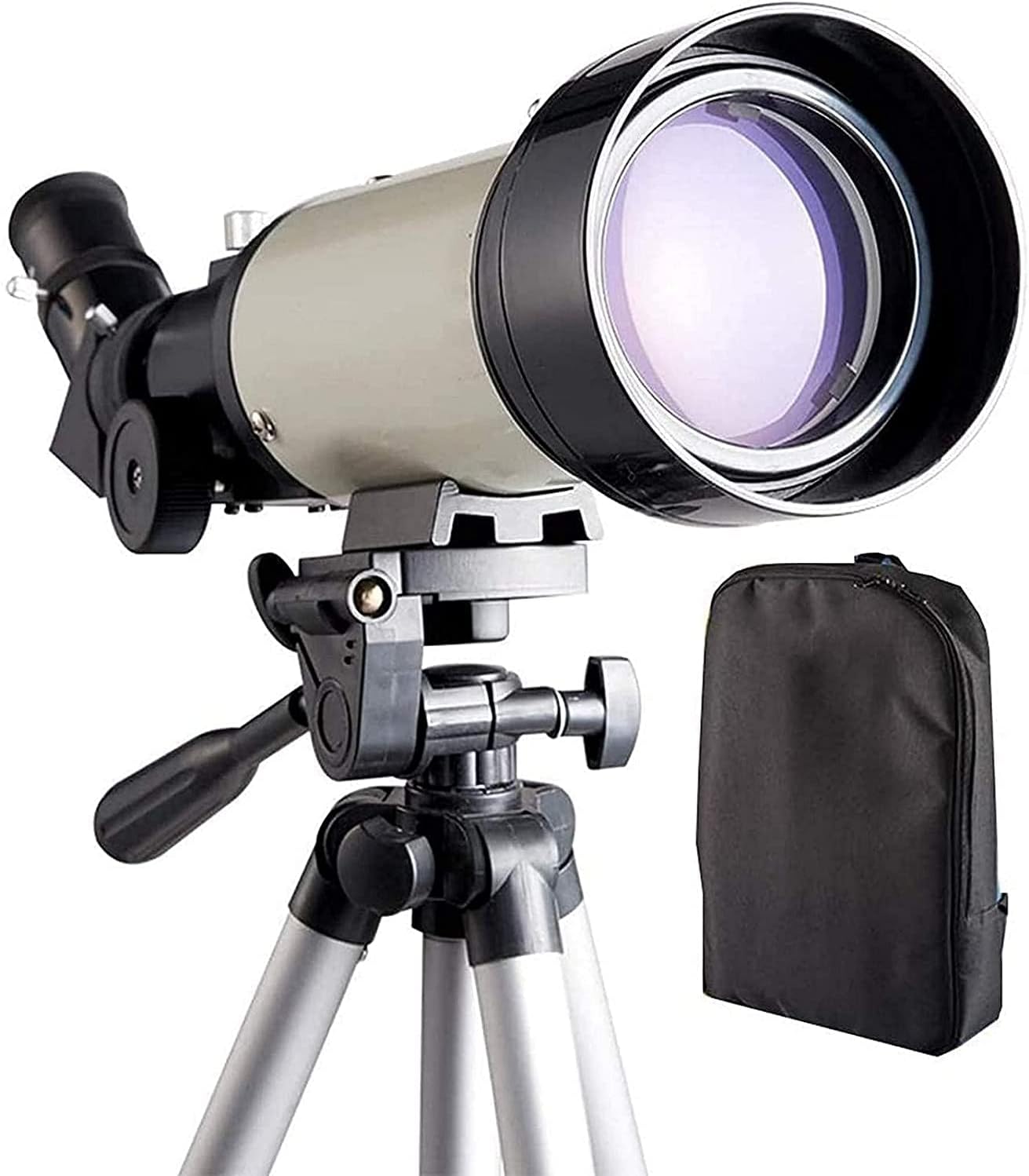 Outdoor Telescope,Telescope for Kids,Adults and Beginners,70mm Aperture 400mm Astronomical Refractor Telescope,Portable Travel Telescope with an Adjustable Tripod (Package 4 A) (Pa