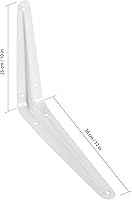 Vista 9 de KEILEOHO 24 Pack 6 x 8 Inches Shelf Brackets, Heavy Duty L Metal Wall Corner Angle Shelf Brackets with Screws, Bracket Supports for Hanging Shelves