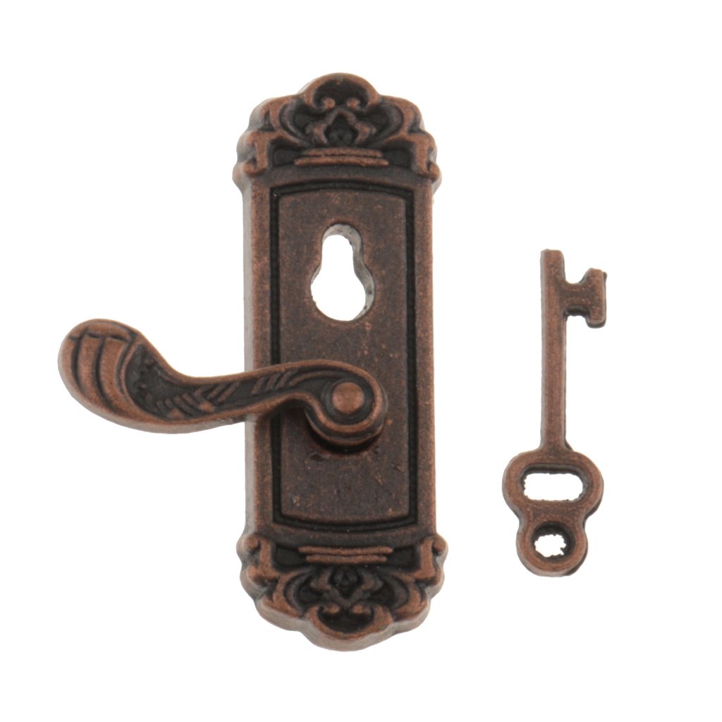 Poignées Miniatures Pour Maison De Poupée - Lot De 10 En Métal Bronze - Échelle 1/12 Pour Meubles Et Tiroirs
