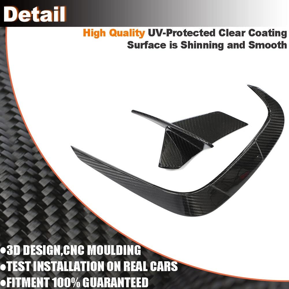 Dry Carbon Fiber Rear Bumper Splitters for BMW 8 Series G14 G15 2018-2022 M850i xDrive M-Sport 2D Rear Bumper Fins Bumper Canards Factory Outlet