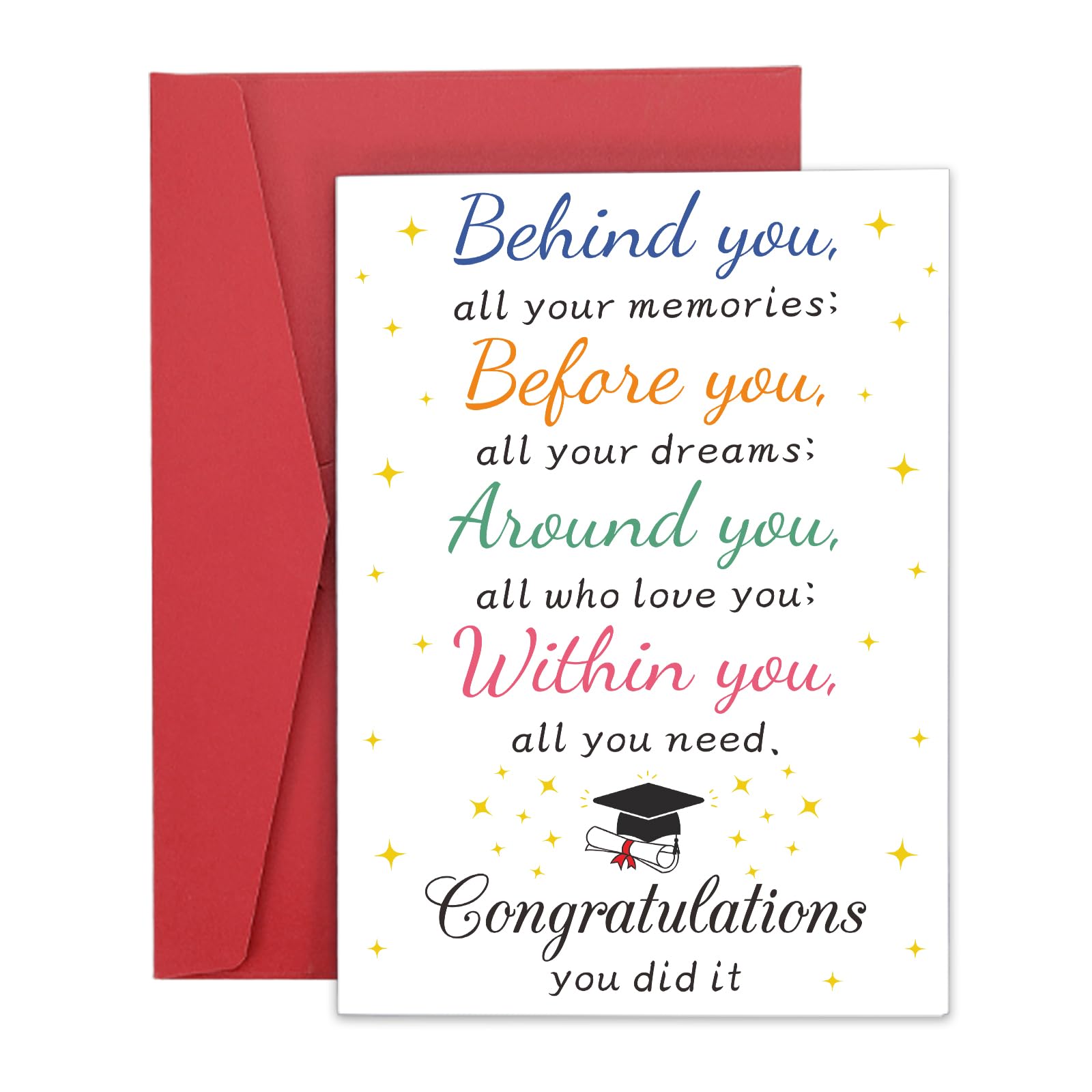 Aeonovs 5th Grade Graduation Cards for Her Him, Congratulations Card for High School College Students, Class of 2026 Gifts, 2026 Graduation Cards