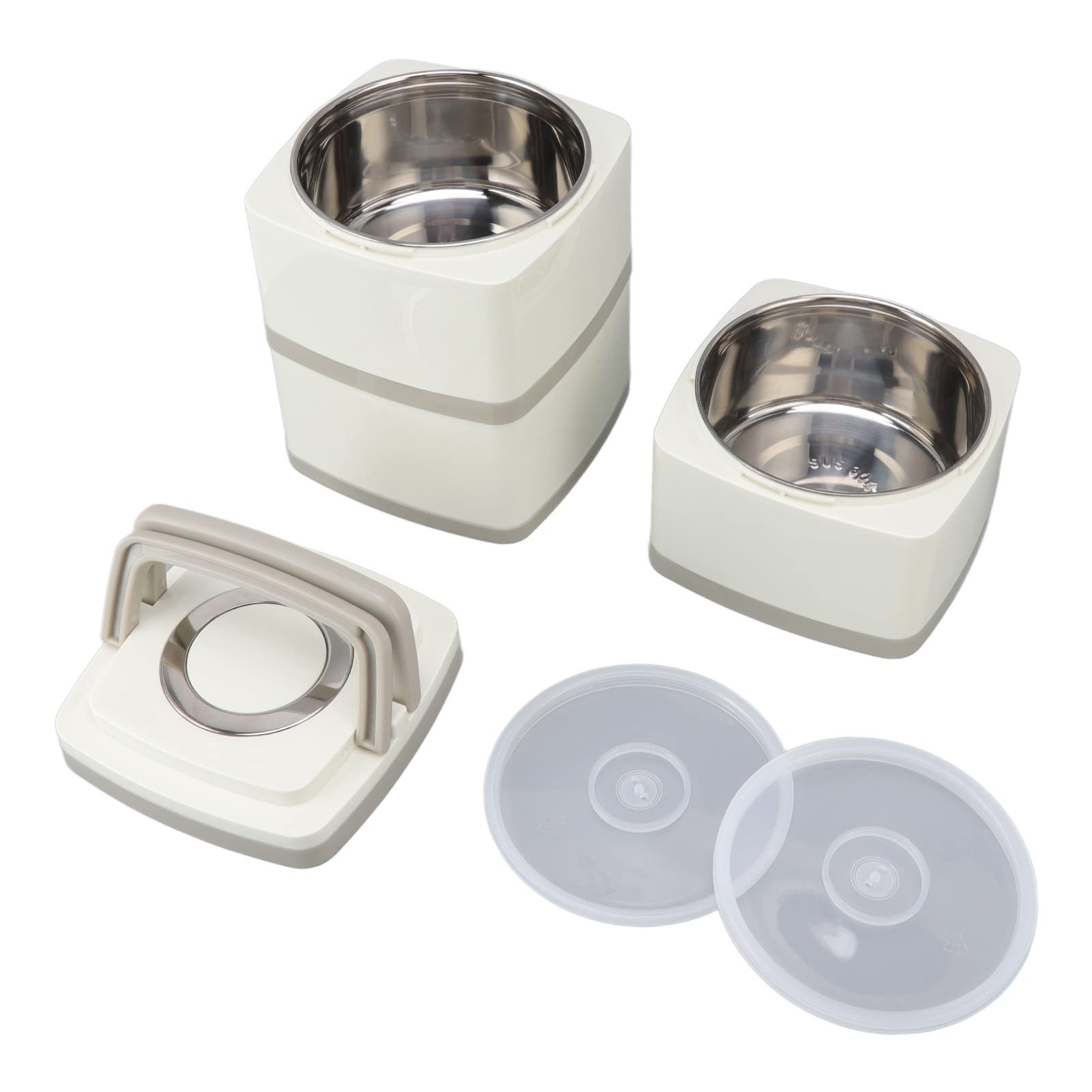 Scatola per il pranzo portatile, Scatola per il pranzo Isolata Sottovuoto In Acciaio Inox di Grande capacità per Ufficio Scuola Lavoratori Studenti (Acouto4r8ckzpiym-13)
