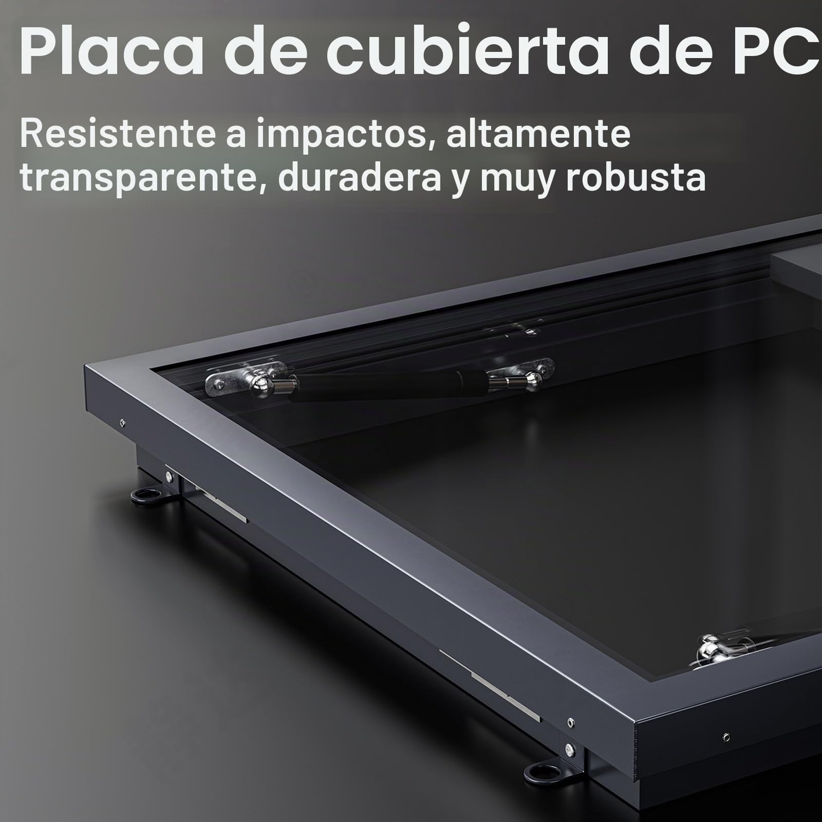 Skylight Window - Lámpara de techo de aluminio, diseño empotrado para áticos y patios, aumenta la luz natural y el atractivo estético, construcción de metal duradero