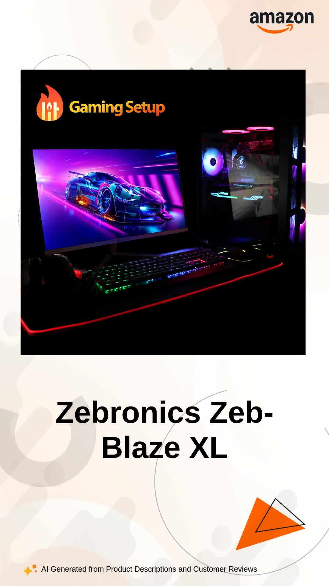 Zebronics Zeb-Blaze XL RGB Gaming Mouse Pad