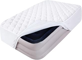 Moonsea Twin Mattress Pad Thick Quilted Mattress Topper Cover, Super Soft Breathable and Noiseless Down Alternative Fiber Pillow Top Mattress Pad with Deep Pocket Fits Up to 14 inch Mattress