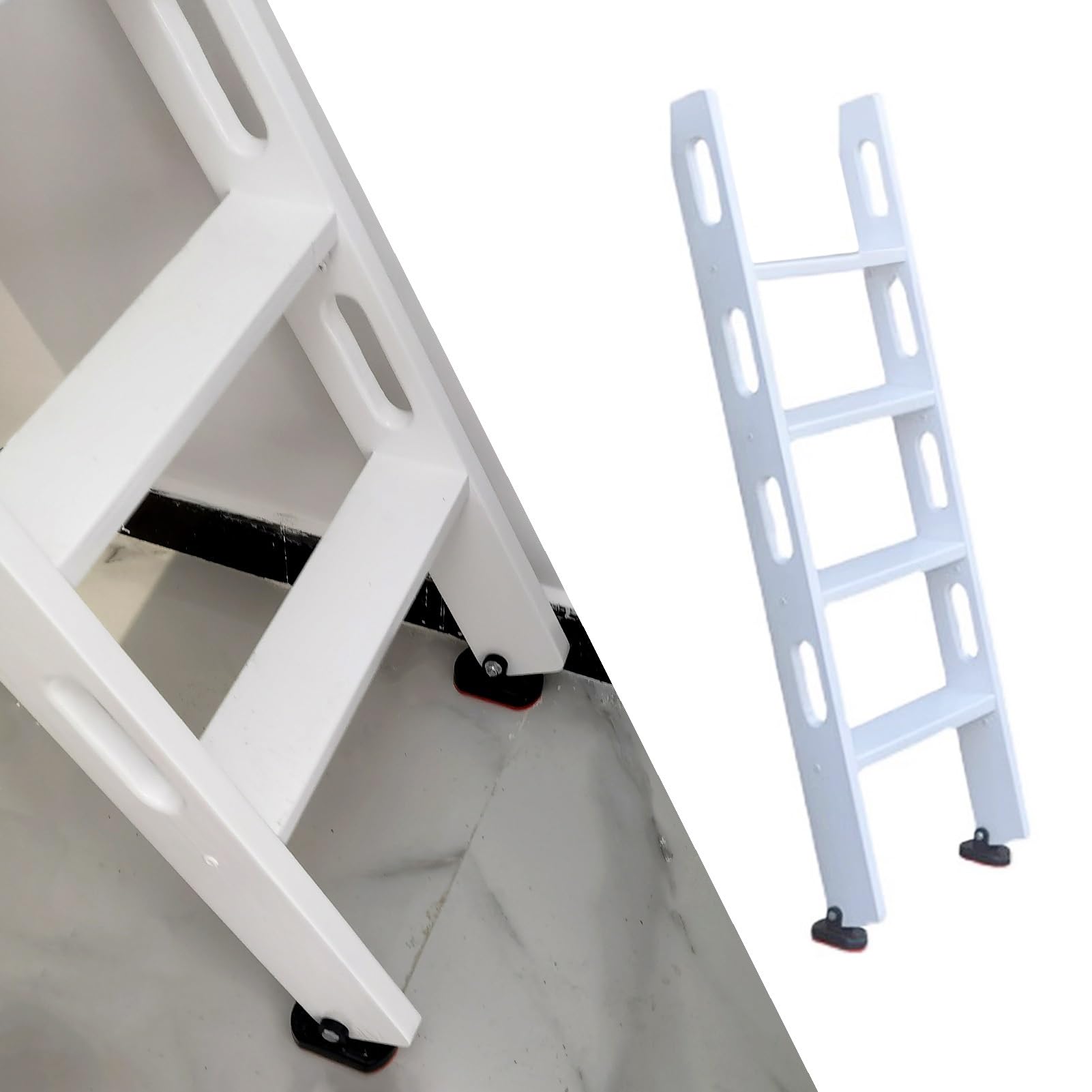 Échelle de lit pour camping-car en bois de 125 cm idéale pour les nuits en famille