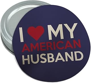 I Love My American Husband Round Rubber Non-Slip Jar Gripper Lid Opener