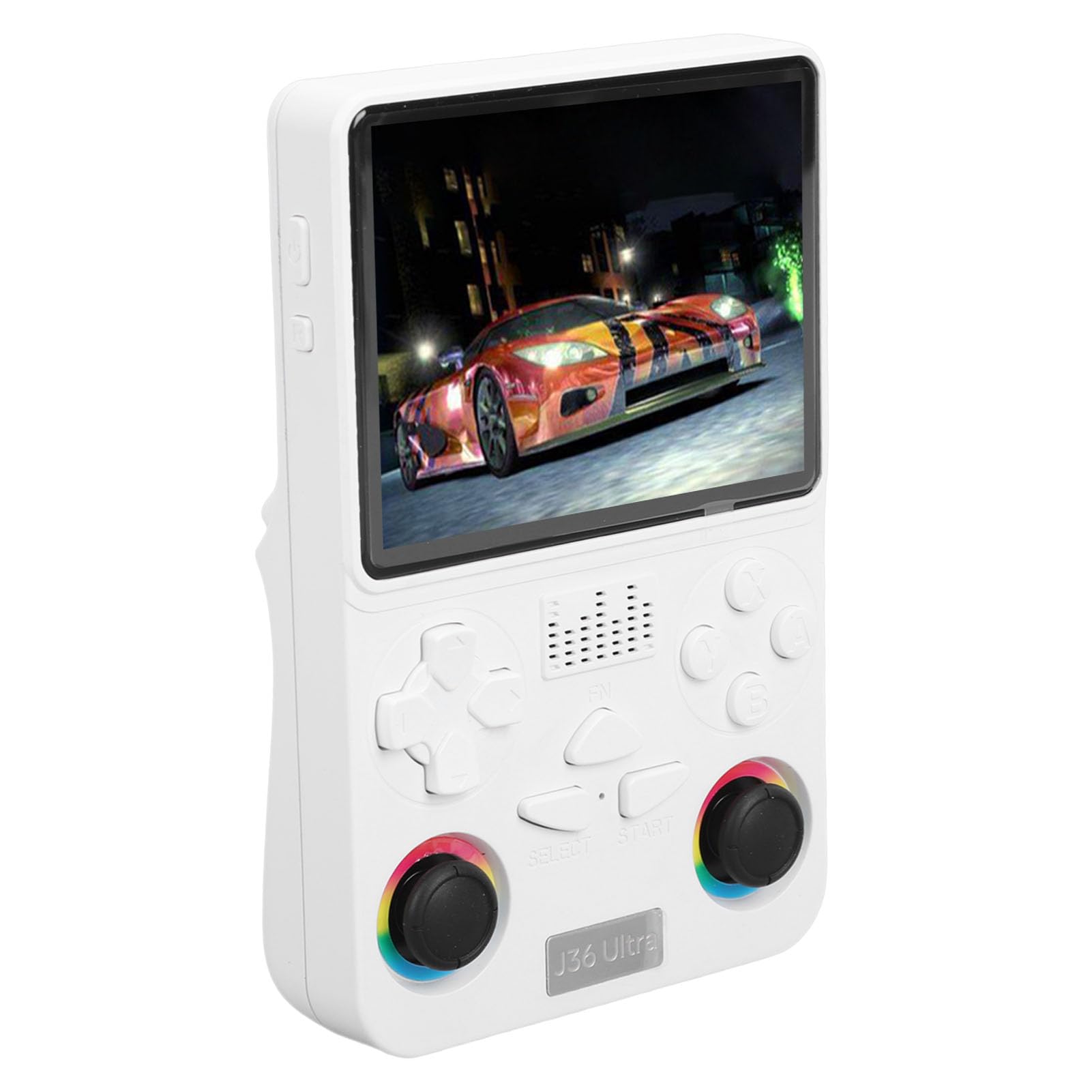 Generic Console di Gioco Portatile retrò Schermo da 4 Pollici Octa Core per 22000 Giochi per Tutte le età ABSCPU 5.1 per i Viaggi (WHITE)