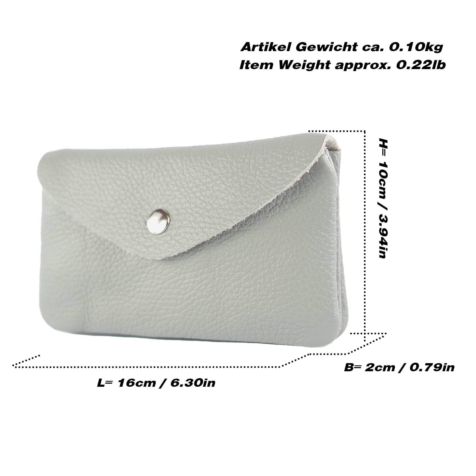 modamoda de P11 Portefeuille en cuir pour femme 16x10 cm, Fabriqué à la main en Italie, m