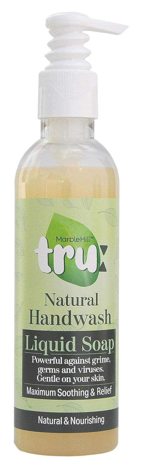Marble Hill Natural Handwash Liquid Soap 200ml Hypoallergenic formula powerful against grime, germs and viruses with maximum soothing relief