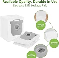 Vista 3 de KGC Paquete de 10 bolsas de vacío compatibles con iRobot Roomba I&S & J Series, repuesto para iRobot Roomba i1+ i3+(3550) i4+ i6+ j6+ i7+ i7Plus