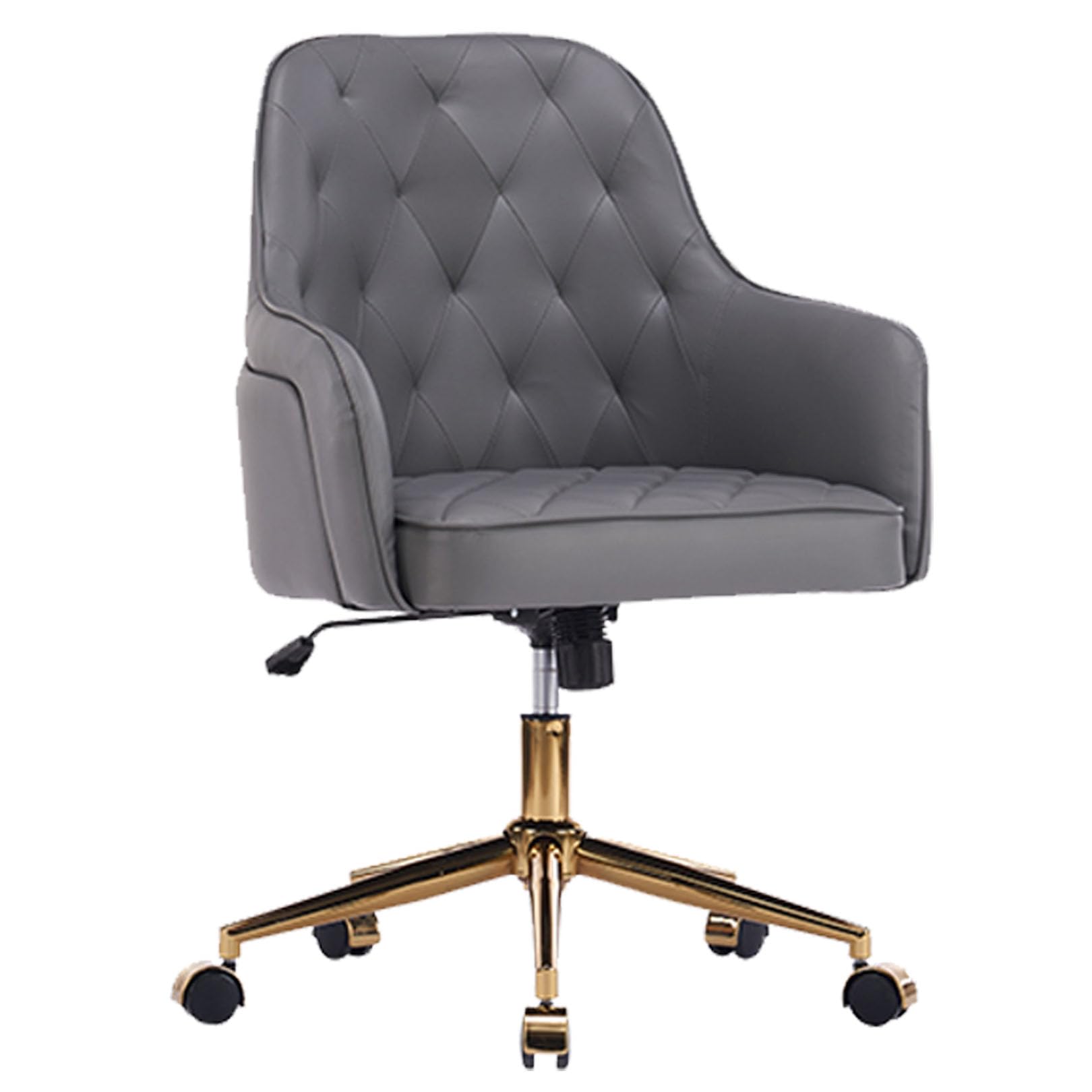 Chaise de bureau vintage contre le mal de dos avec rembourrage et dossier moyen