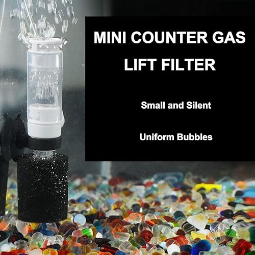 Miniatura 5 de ny - Mini filtro de pez esponja 3 en 1, filtro ultra silencioso de bomba de aire para acuario pecera