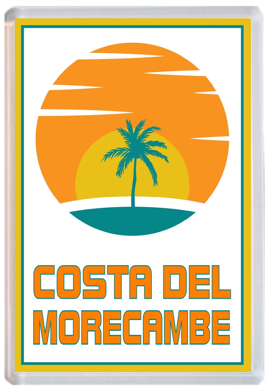 Baked Bean Store Multicolor Costa Del Morecambe - Jumbo Fridge Magnet 96 X 67Mm