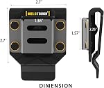 MELOTOUGH Drill Holder for Tool Belt,Drill Holster,Tape Measure Holder - Fits Up to 2.7" Belt(Black)