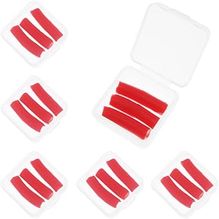 6 Boxes of Red Diamond Dotting Clay Cylindrical Replacement for Diamond Art Drill Pen Used for Embellishment Wax Parts Inserting Diamond Painting Beads Art Pen