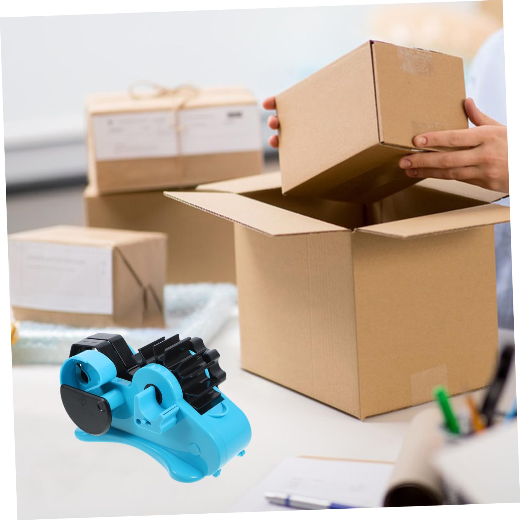 Klebeband Mit Praktischem Cutter Multifunktionale Tischhalterung Für Und Büro Für Paketversand Und Bastelprojekte Und Leicht Zu Verstauen