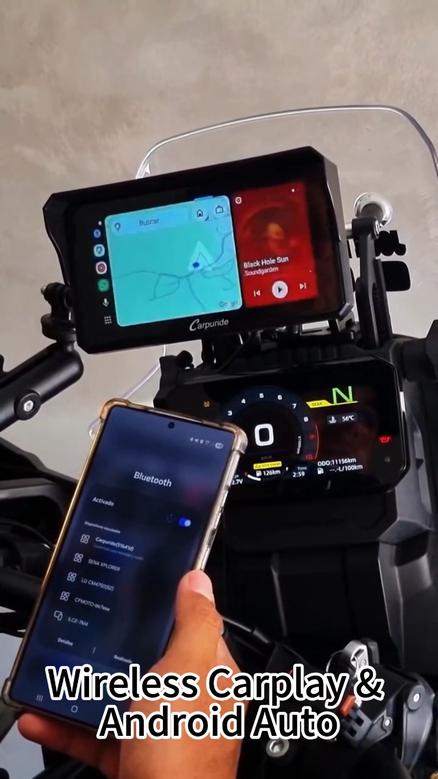 Amazon.com: Carpuride 6.25 Inch Motorcycle Carplay Screen with