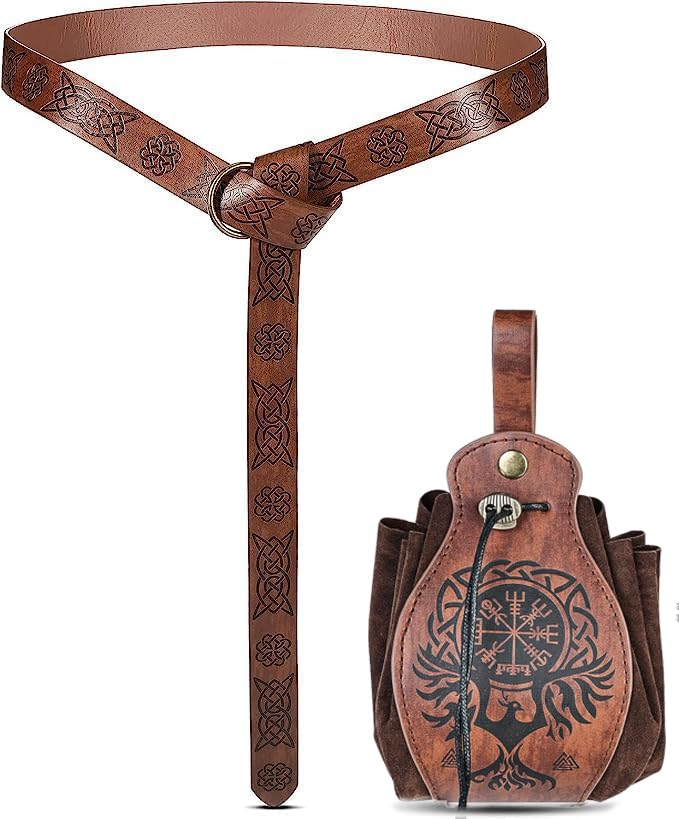 Mittelalter GüRtel Herren, Mittelalterliche Kunstledertasche mit...