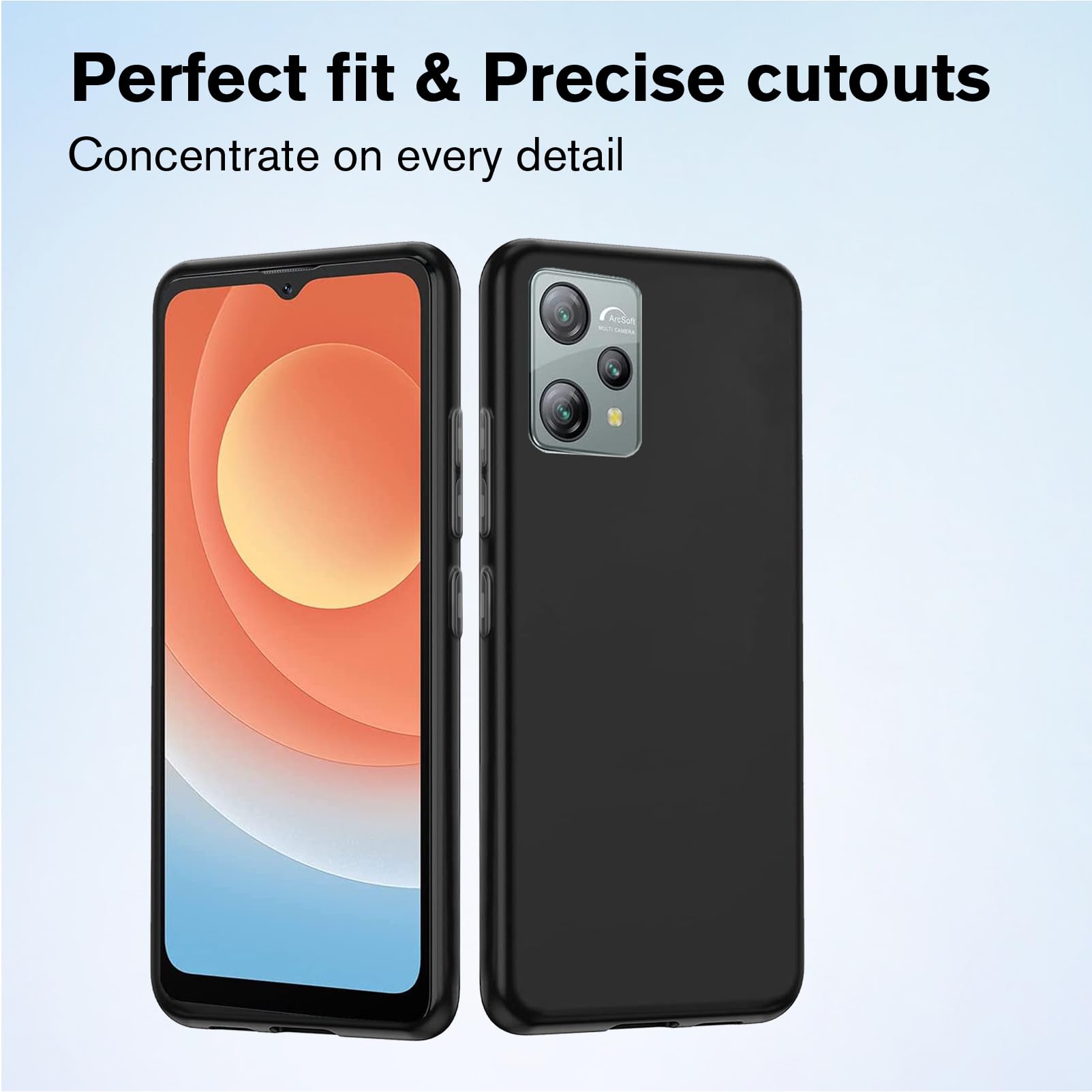 Protezione 4 In 1 Per Blackview A53 Pro – Cover Trasparente TPU + Vetro Temperato + Anello + Lanyard