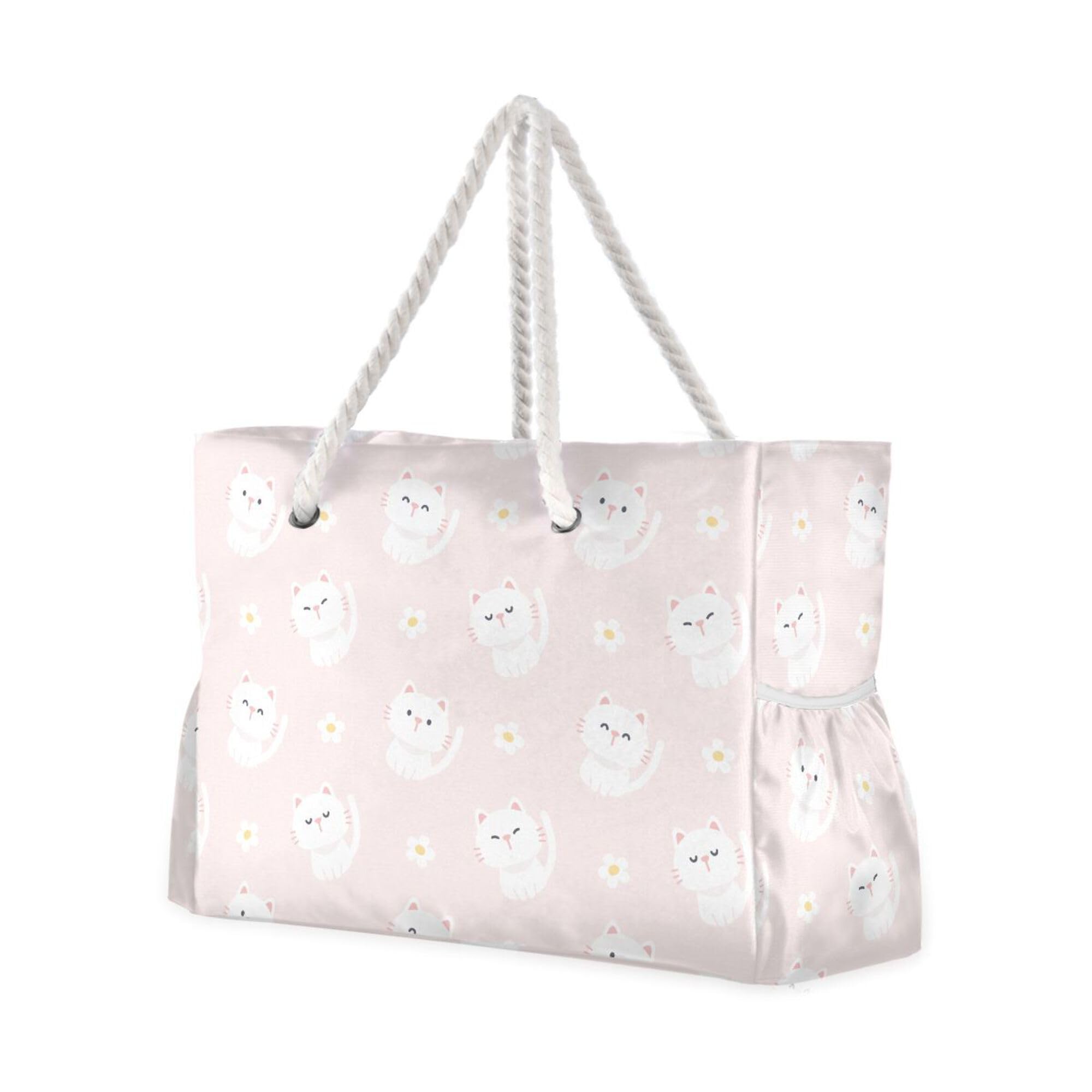 ALAZA Große Strandtasche für Damen, Babytiere, Faultier, sanddicht, Strandtasche, wasserdicht, mit Reißverschluss, Nasstaschen, Reisen, Fitnessstudio, Schwimmtasche