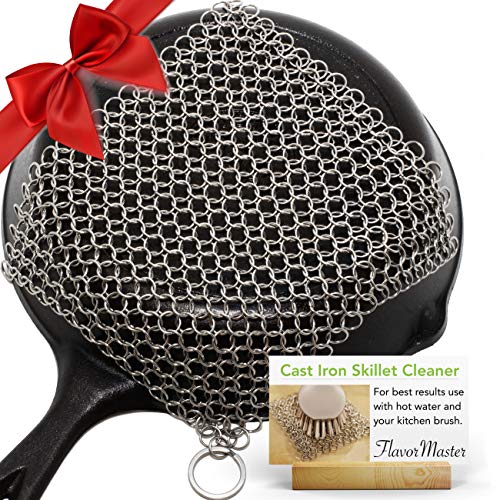 Dapper&Doll Cast Iron Skillet Cleaner - Works Great Easy to Clean Removes Stuck