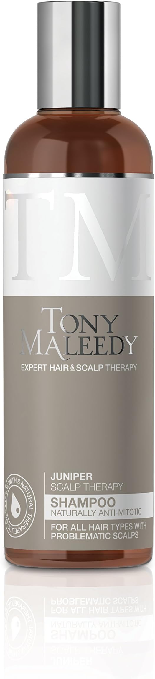 Scalp Therapy Juniper Shampoo, For Dry, Sensitive Scalps & Itchy Flaky Skin, Anti Dandruff, Anti Hair Loss Treatment, Gentle & Soothing, Clinically Proven, 6 Natural Oils – 250ml